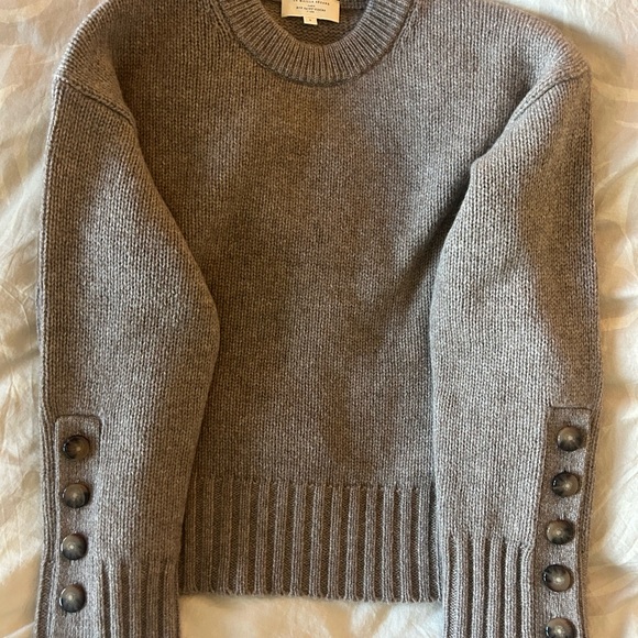 Sezane Taupe Sweater with Button Details NWOT - Picture 11 of 11